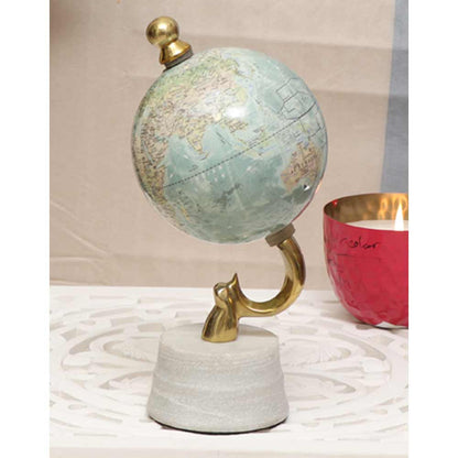 Table Accessory, HSP111070(Cocovey Homes), Muted gold world globe, Table Accessory - IM15892