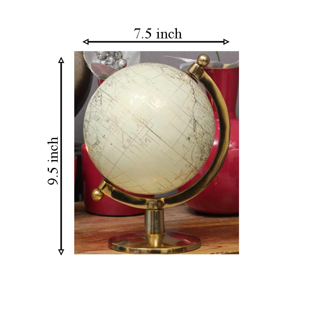 Table Accessory, HSP111071(Cocovey Homes), Beautiful cream world globe, Table Accessory - IM15893