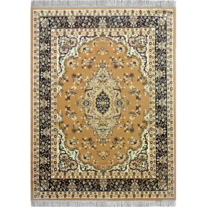 Rugs, (Presto) ICLMH602GOLDC5X7, Gold Color Traditional Carpet-IM15916-60X80 inches