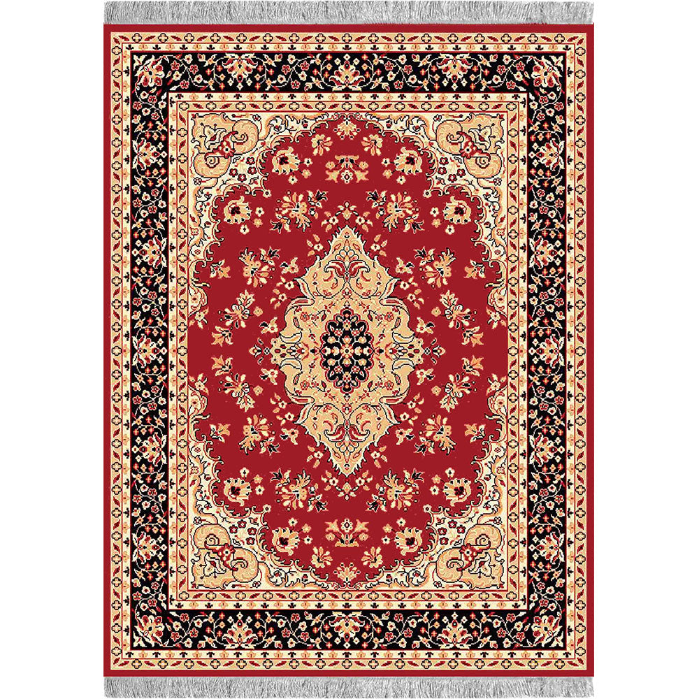 Rugs, (Presto) ICLMH602REDC5X7, Red Color Traditional Carpet-IM15917-60X80 inches