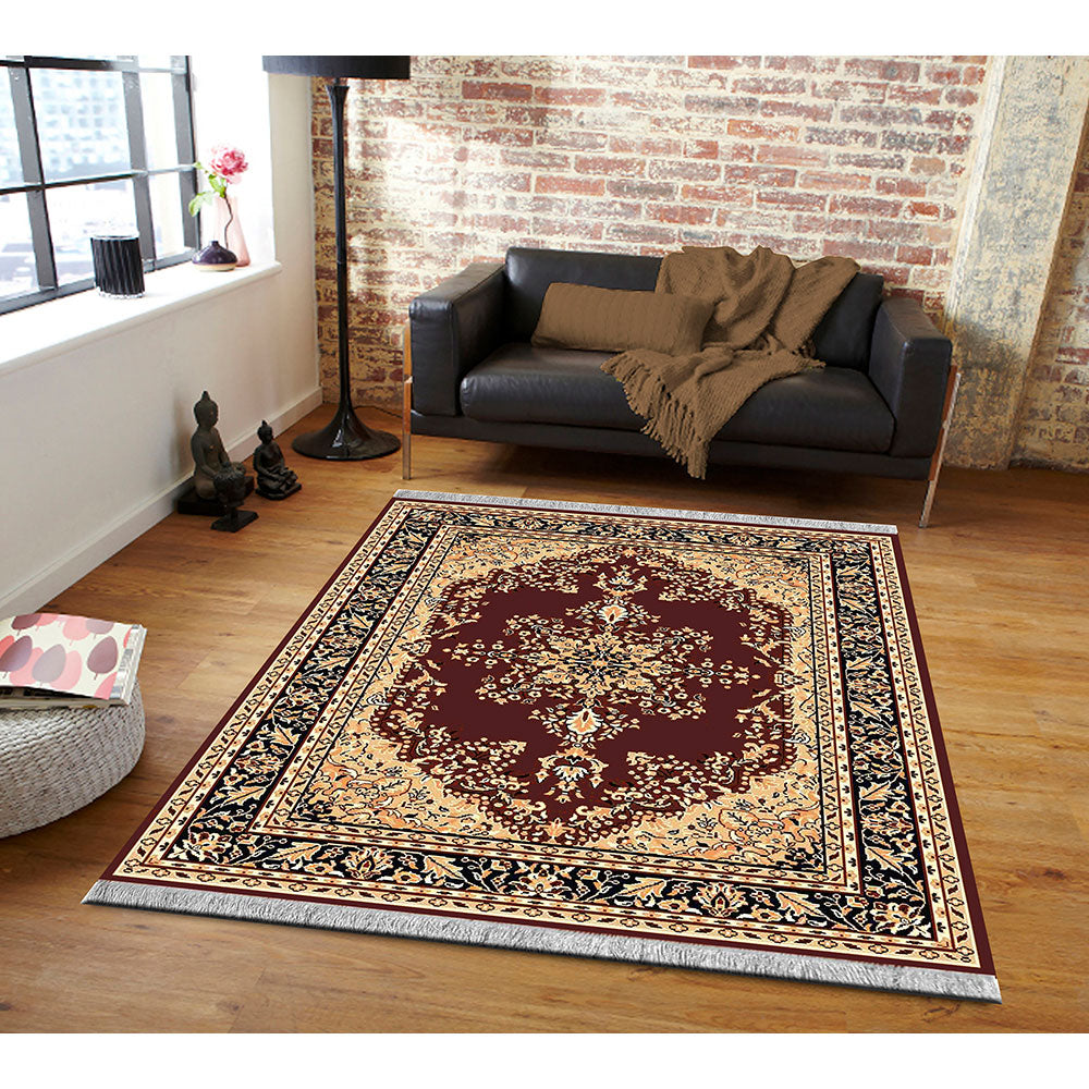 Rugs, (Presto) ICLMH614BROWNC3X5, Brown Color Traditional Carpet-IM15921-36X60 inches