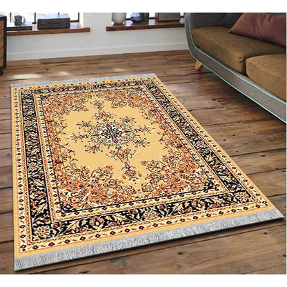 Rugs, (Presto) ICLMH614GOLDC3X5, Gold Color Traditional Carpet, Rug-IM15922