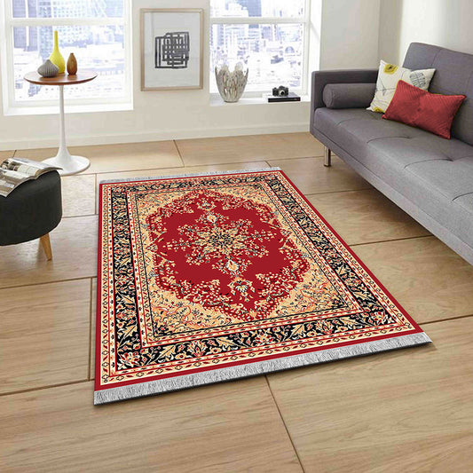 Rugs, (Presto) ICLMH614REDC3X5, Red Color Traditional Carpet-IM15923-36X60 inches