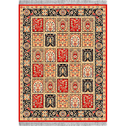 Rugs, (Presto) ICLMH618REDC6X8, Red Color Traditional Carpet-IM15925-72X94 inches