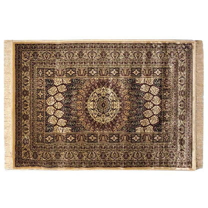 Rugs, (Presto) ICLVI43GOLDC6X9, Gold Traditional Silk Carpet-IM15934-72X108 inches