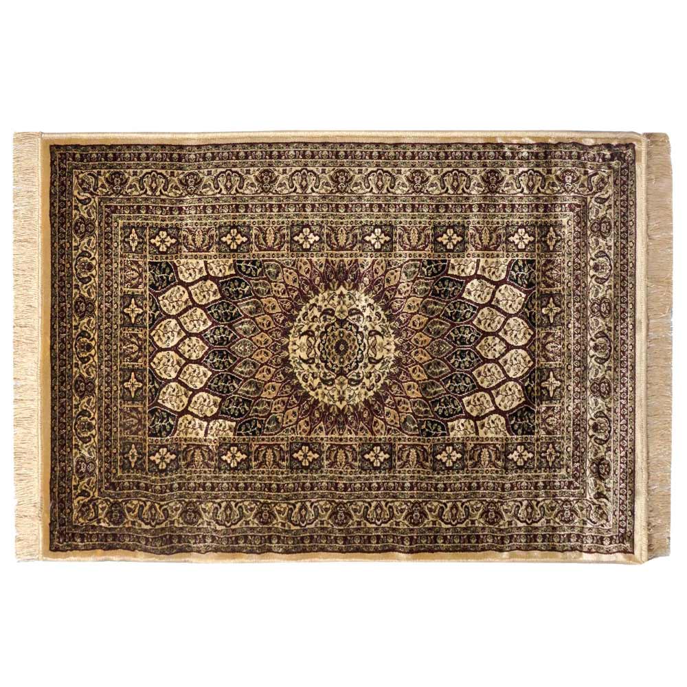 Rugs, (Presto) ICLVI43GOLDC4X6, Gold Traditional Silk Carpet, Rug-IM15934