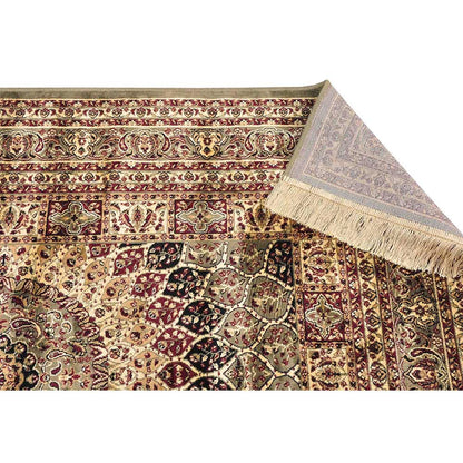 Rugs, (Presto) ICLVI43GREENC4X6, Green Traditional Silk Carpet-IM15935-48X72 inches