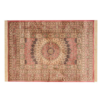 Rugs, (Presto) ICLVI43ORANGEC4X6, Orange Traditional Silk Carpet, Rug-IM15936