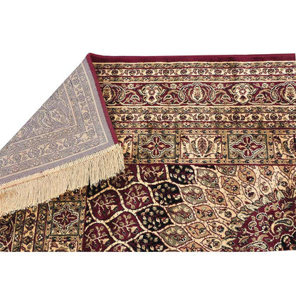 Rugs, (Presto) ICLVI43REDC5X7, Red Traditional Silk Carpet-IM15937-60X84 inches