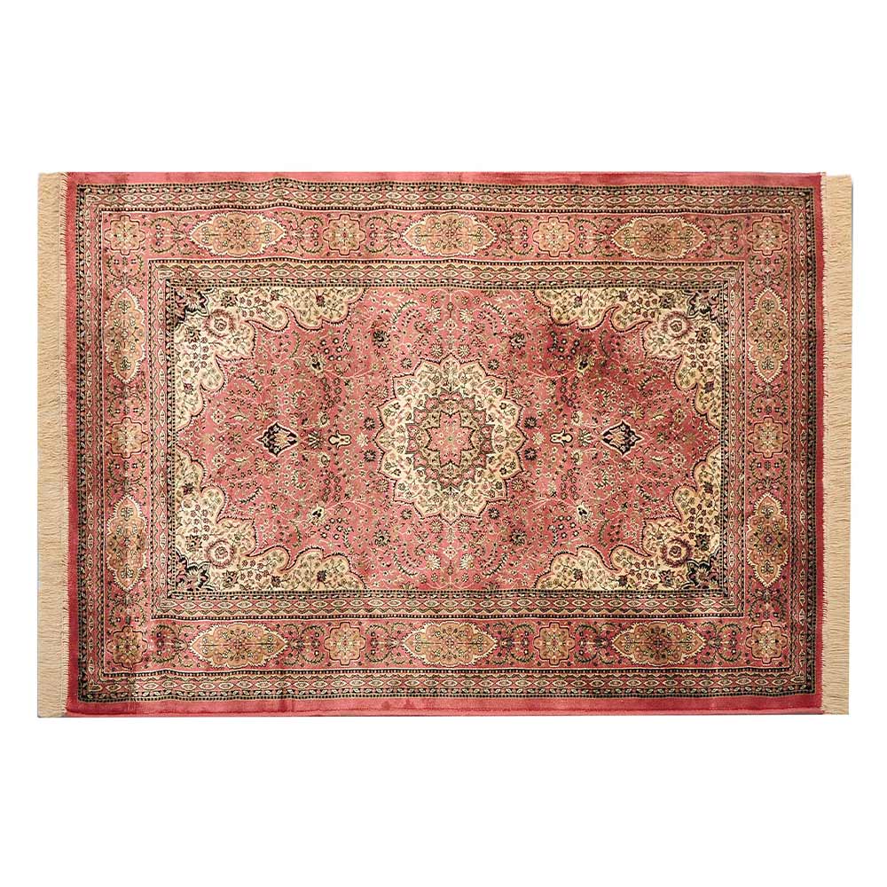 Rugs, (Presto) ICLVI45ORANGEC4X6, Orange Traditional Silk Carpet-IM15938-48X72 inches