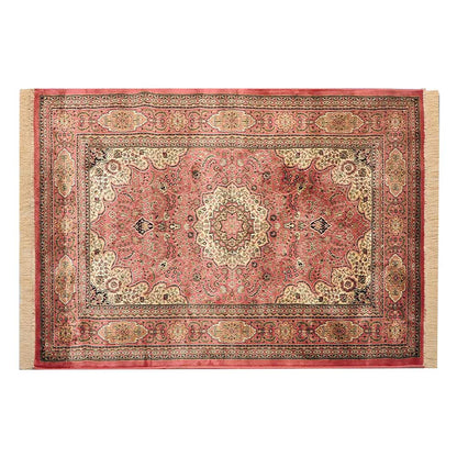 Rugs, (Presto) ICLVI45ORANGEC6X9, Orange Traditional Silk Carpet-IM15938-72X108 inches