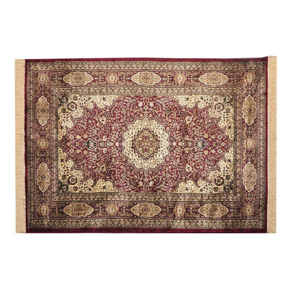 Rugs, (Presto) ICLVI45REDC4X6, Red Traditional Silk Carpet-IM15939-48X72 inches