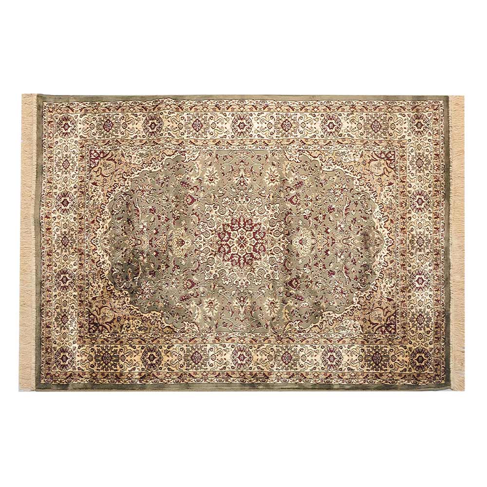 Rugs, (Presto) ICLVI50GREENC5X7, Green Traditional Silk Carpet-IM15940-60X84 inches