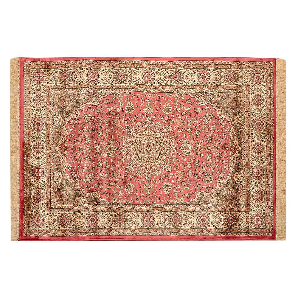 Rugs, (Presto) ICLVI50ORANGEC4X6, Orange Traditional Silk Carpet-IM15941-48X72 inches