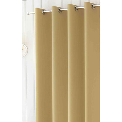 Curtain, (Presto) ICBLK03_LD2, Beige colour solid Door curtain Set of 2 , Curtain-IM15945-44X108 inches
