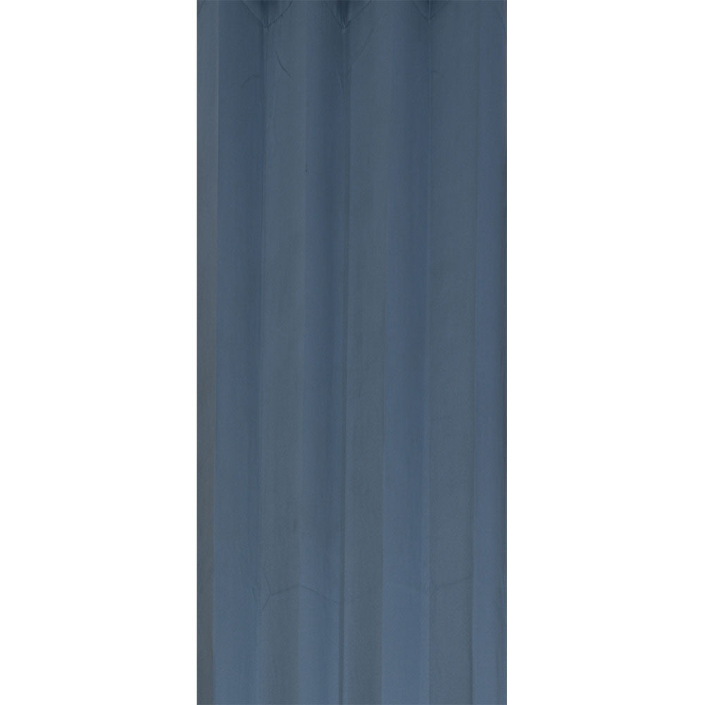 Curtain, (Presto) ICBLK09_D2, Blue colour solid Door curtain Set of 2 , Curtain-IM15948-44X84 inches