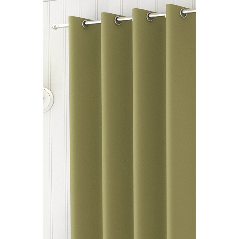 Curtain, (Presto) ICBLK10_D2, Green colour solid Door curtain Set of 2 , Curtain-IM15949-44X84 inches