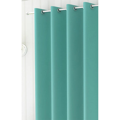 Curtain, (Presto) ICBLK11_D2, Aqua colour solid Door curtain Set of 2 , Curtain-IM15950-44X84 inches