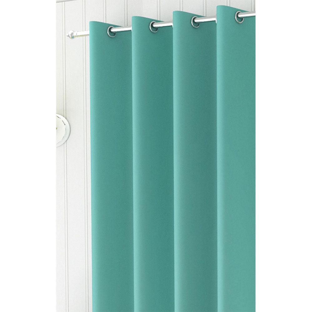 Curtain, (Presto) ICBLK11_W2, Aqua colour solid Door curtain Set of 2 , Curtain-IM15950-44X60 inches