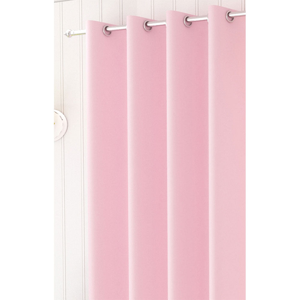 Curtain, (Presto) ICBLK15_D2, Pink colour solid Door curtain Set of 2 , Curtain-IM15953-44X84 inches