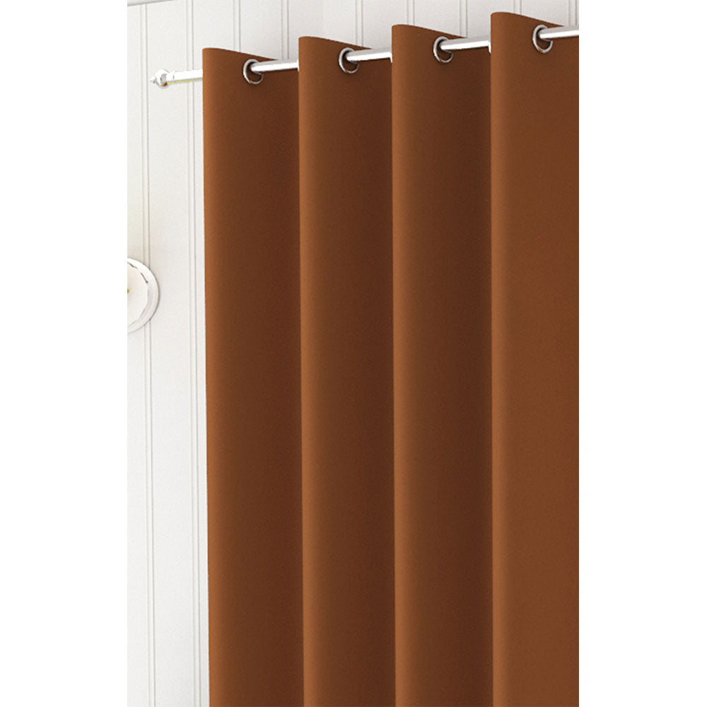 Curtain, (Presto) ICBLK19_LD2, Rust colour solid Door curtain Set of 2 , Curtain-IM15954-44X108 inches