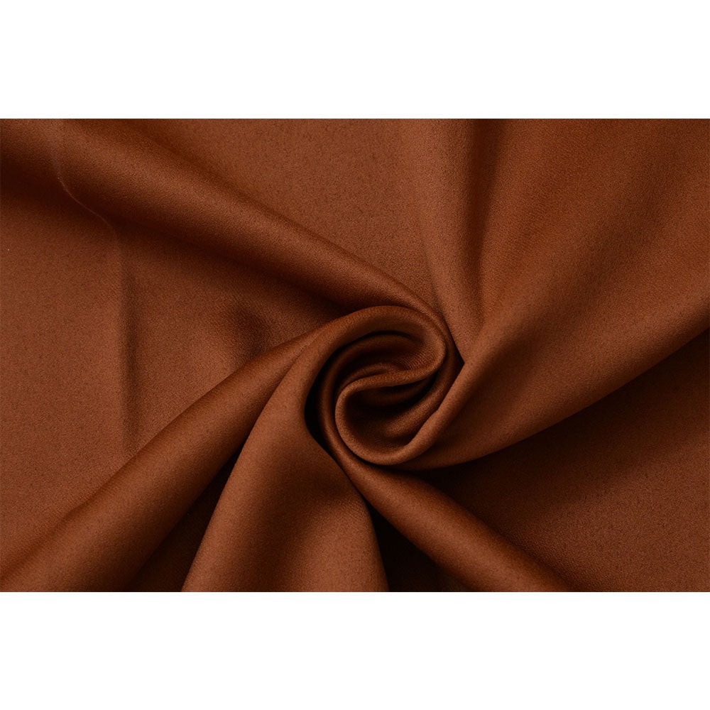 Curtain, (Presto) ICBLK19_LD2, Rust colour solid Door curtain Set of 2 , Curtain-IM15954-44X108 inches