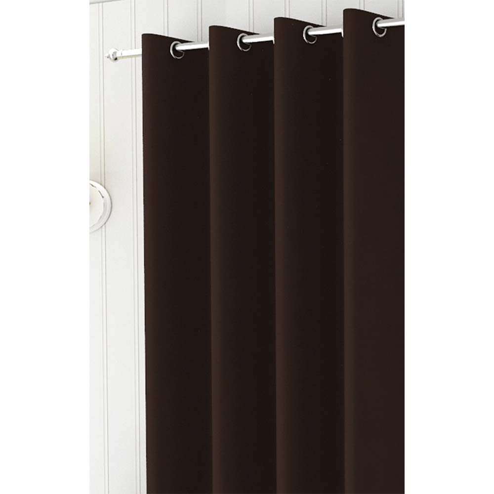 Curtain, (Presto) ICBLK23_LD2, Dark Brown colour solid Door curtain Set of 2 , Curtain-IM15956-44X108 inches