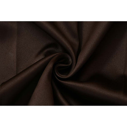 Curtain, (Presto) ICBLK23_LD2, Dark Brown colour solid Door curtain Set of 2 , Curtain-IM15956-44X108 inches