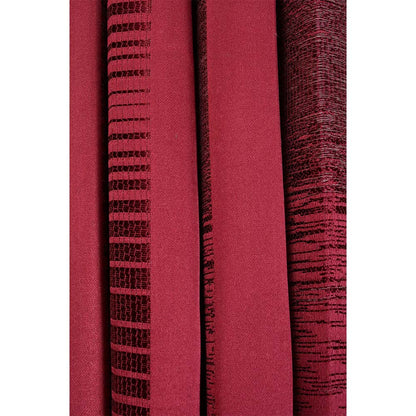 Curtain, (Presto) ICDDM101_LD2, Red colour Abstract Door curtain Set of 2, Curtain-IM15957-44X108 inches