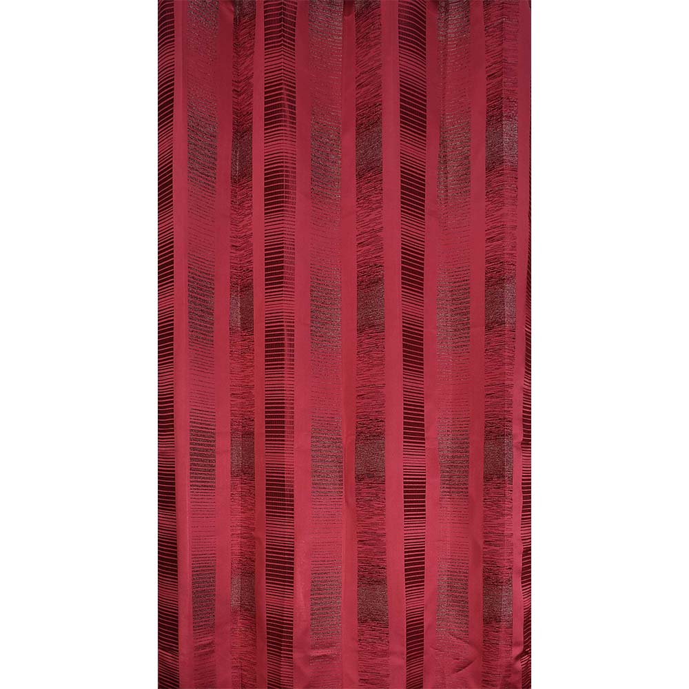 Curtain, (Presto) ICDDM101_LD2, Red colour Abstract Door curtain Set of 2, Curtain-IM15957-44X108 inches