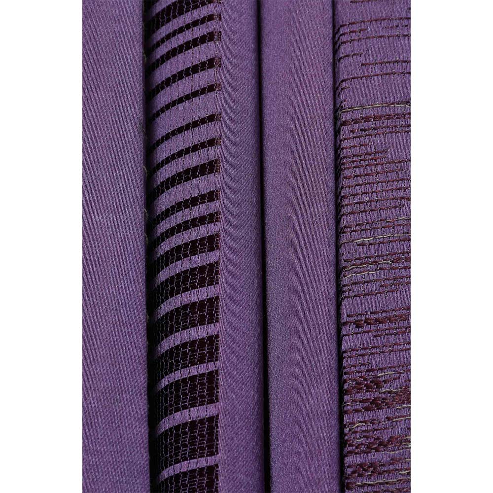 Curtain, (Presto) ICDDM107_LD2, Purple colour Abstract Door curtain Set of 2, Curtain-IM15963-44X108 inches