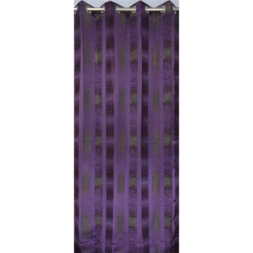 Curtain, (Presto) ICDDM107_LD2, Purple colour Abstract Door curtain Set of 2, Curtain-IM15963-44X108 inches