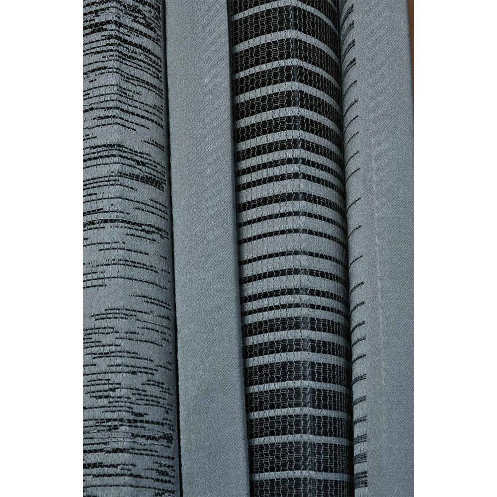 Curtain, (Presto) ICDDM110_LD2, Grey colour Abstract Door curtain Set of 2, Curtain-IM15965-44X108 inches