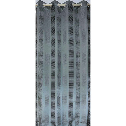 Curtain, (Presto) ICDDM110_LD2, Grey colour Abstract Door curtain Set of 2, Curtain-IM15965-44X108 inches