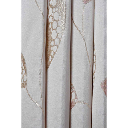 Curtain, (Presto) ICDDM114_LD2, Pink colour Abstract Door curtain Set of 2, Curtain-IM15968-44X108 inches