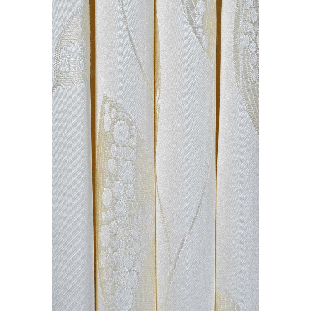 Curtain, (Presto) ICDDM116_LD2, White colour Abstract Door curtain Set of 2, Curtain-IM15970-44X108 inches