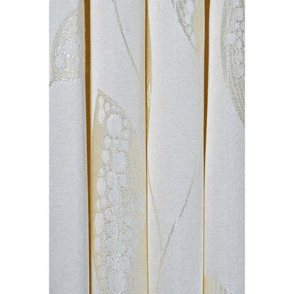 Curtain, (Presto) ICDDM116_LD2, White colour Abstract Door curtain Set of 2, Curtain-IM15970-44X108 inches