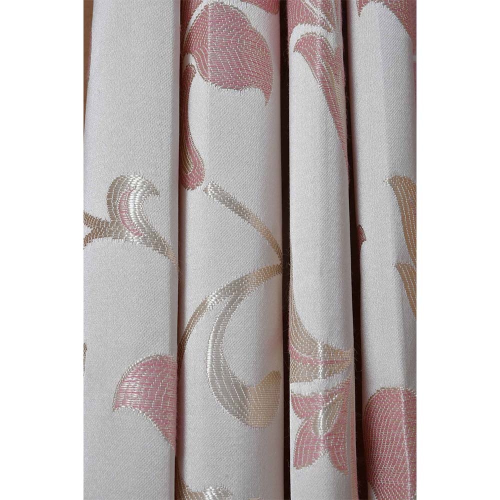 Curtain, (Presto) ICDDM124_LD2, Pink colour Abstract Door curtain Set of 2, Curtain-IM15974-44X108 inches