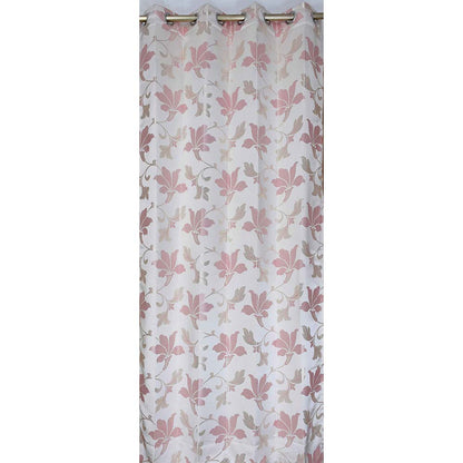 Curtain, (Presto) ICDDM124_W2, Pink colour Abstract Door curtain Set of 2, Curtain-IM15974-44X60 inches