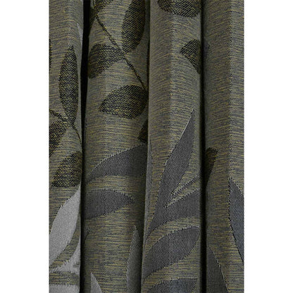 Curtain, (Presto) ICGL105_D2, Grey colour Floral Door curtain Set of 2, Curtain-IM15979