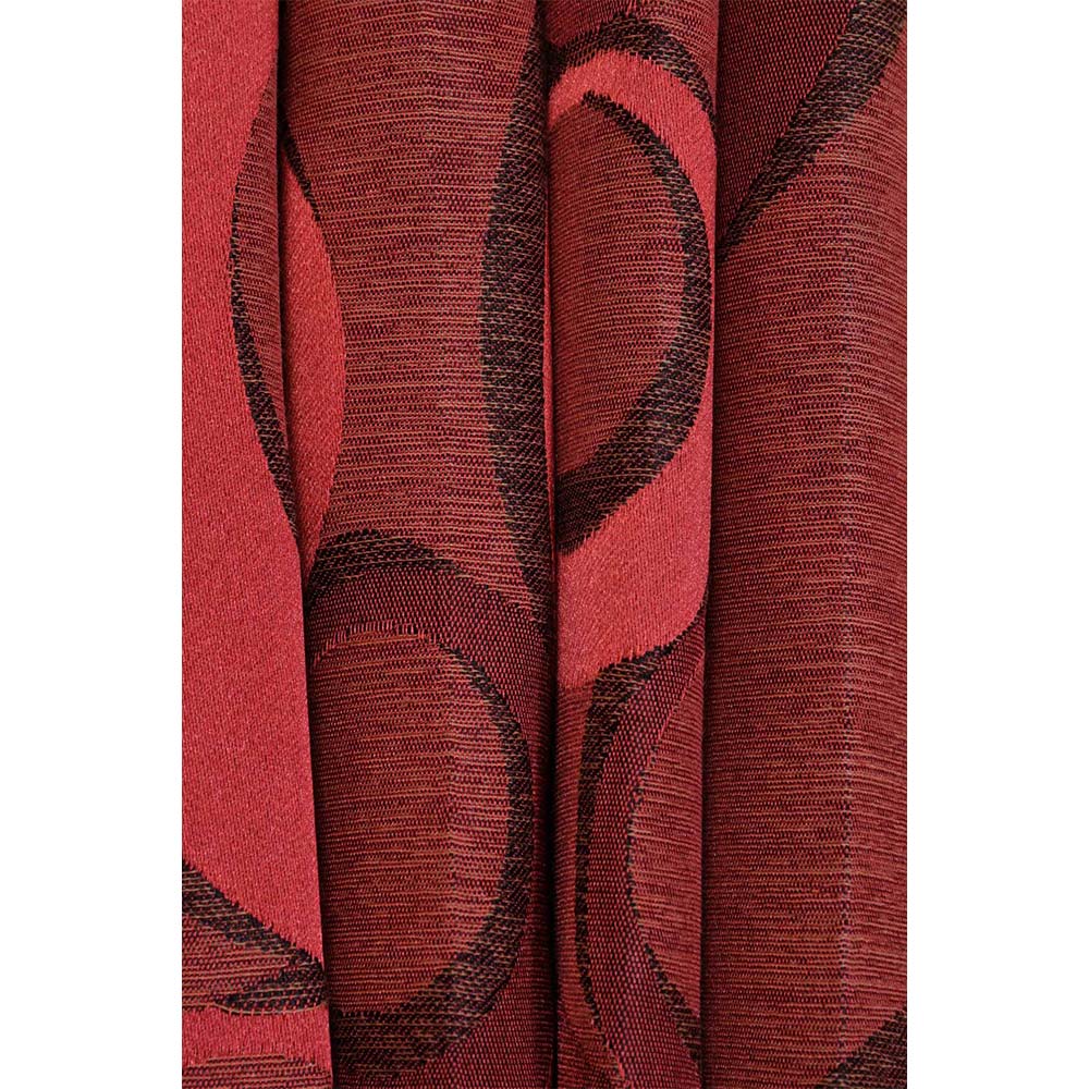 Curtain, (Presto) ICGGL111_LD2, Red colour Floral curtain Set of 2, Curtain-IM15981-44X108 inches