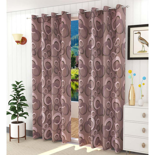 Curtain, (Presto) ICGGL114_LD2, Pink Color Floral Curtain 44 X 108 inches, Curtain-IM15983-44X108 inches