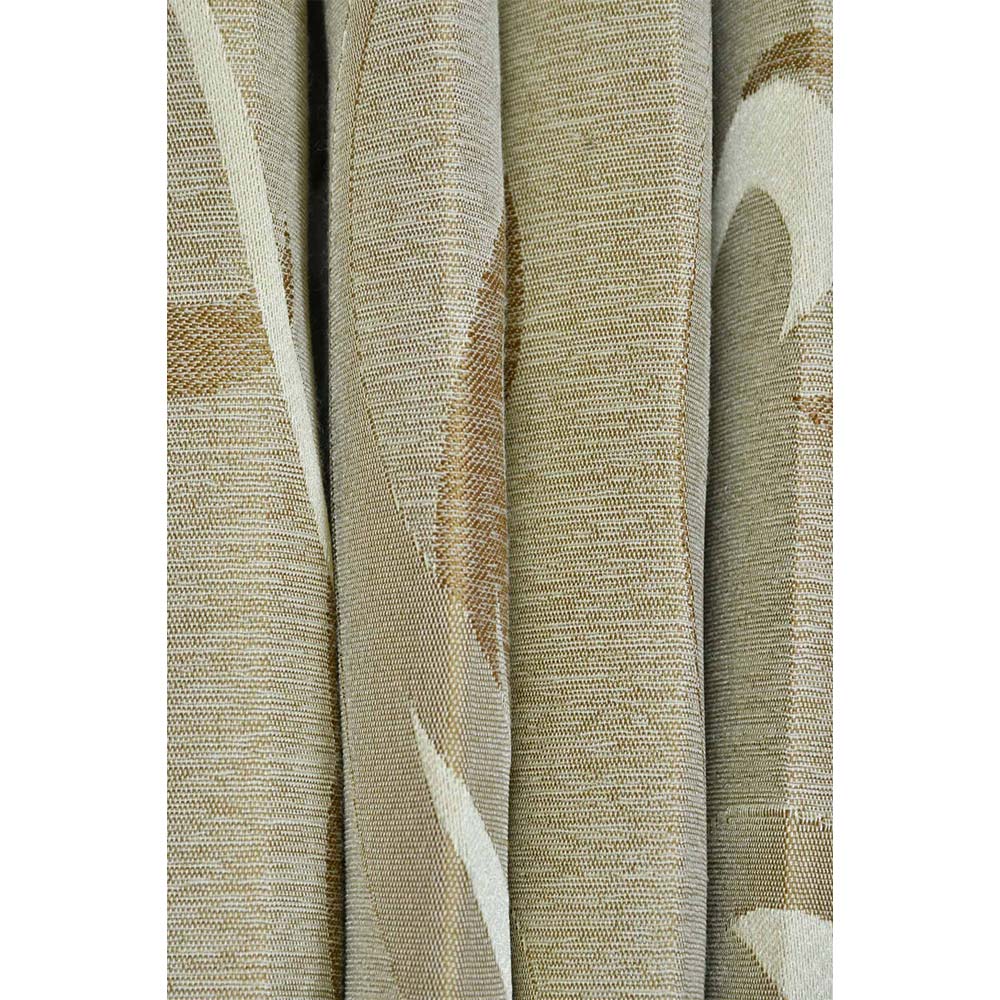 Curtain, (Presto) ICGGL128_W2, Gold colour Abstract Door curtain Set of 2, Curtain-IM15990-44X60 inches