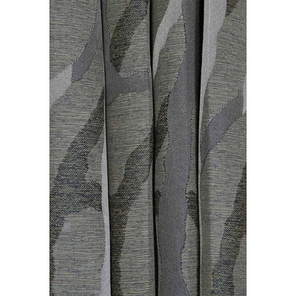 Curtain, (Presto) ICGGL135_D2, Black colour Abstract Door curtain Set of 2, Curtain-IM15995-44X84 inches