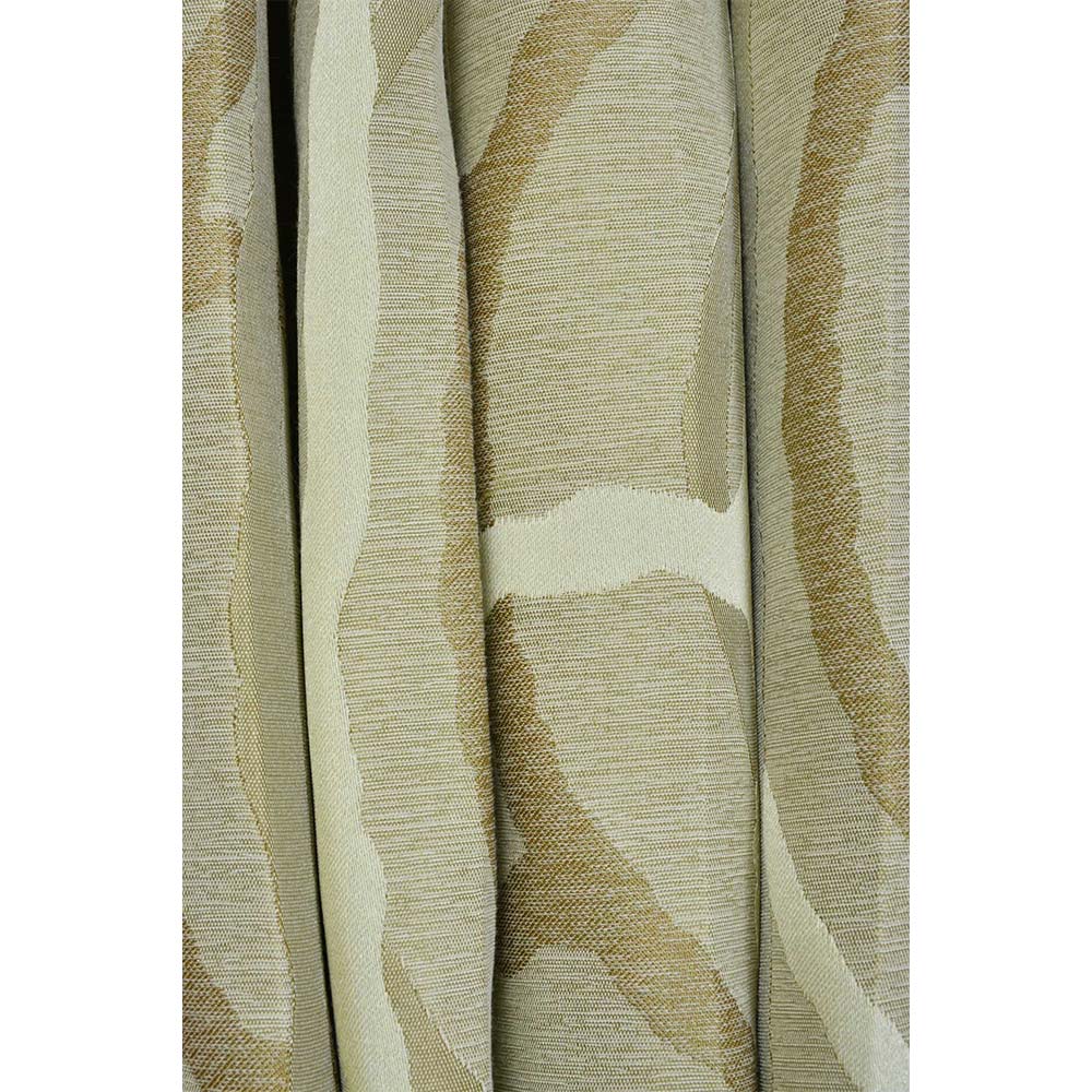 Curtain, (Presto) ICGGL138_LD2, Gold colour Abstract Door curtain Set of 2, Curtain-IM15997-44X108 inches