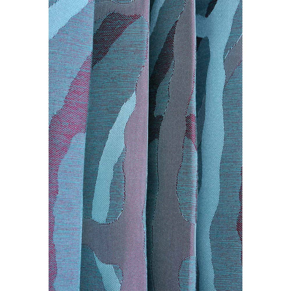 Curtain, (Presto) ICGGL139_LD2, Blue colour Abstract Door curtain Set of 2, Curtain-IM15998-44X108 inches