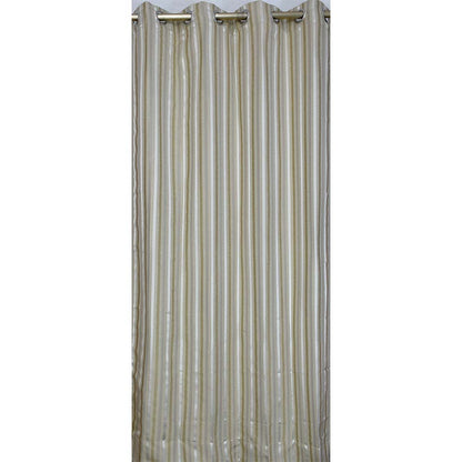 Curtain, (Presto) ICGGL148_D2, Gold colour Striped Door curtain Set of 2, Curtain-IM16004-44X84 inches