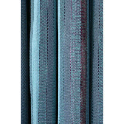 Curtain, (Presto) ICGGL149_D2, Blue colour Striped Door curtain Set of 2, Curtain-IM16005