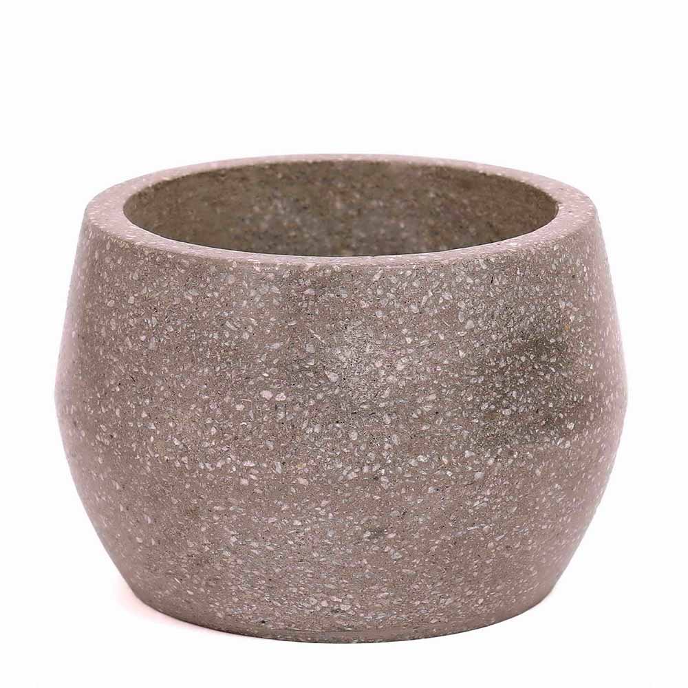 Planter, MPL0060 (Worldone), Dark Grey Terrazzo Planter, Planter - IM16053