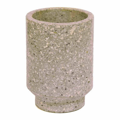 Planter, MPL0063 (Worldone), Grey Cylinder Terrazzo Planter, Planter - IM16056